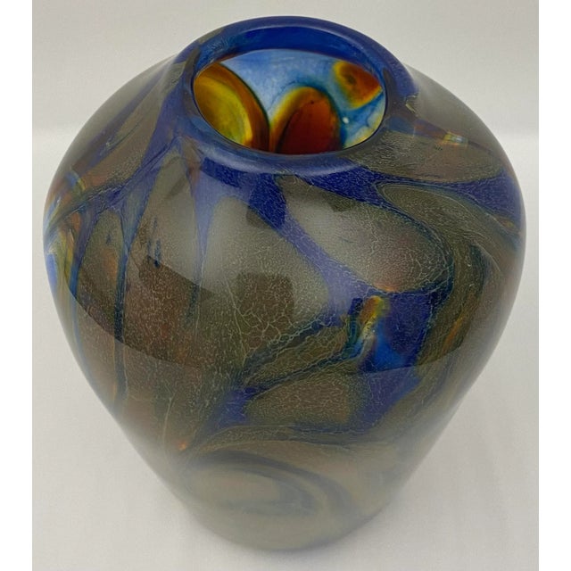 Mid-Century Modern Murano Art Glass Flower Vase Attrib. To Fratelli Toso For Sale - Image 3 of 6
