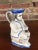 White Late 19th Century Anthropomorphic Ceramic Jacquot Pitcher For Sale - Image 8 of 10