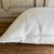 Bouclette French Wool Accent Pillow in Blanc With Down Insert For Sale In Los Angeles - Image 6 of 6
