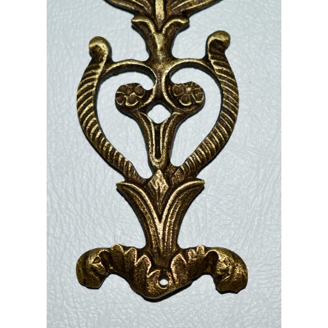 Antique Brass French Empire Style Decorative Furniture Ormolu For Sale - Image 9 of 11