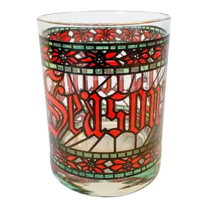 Vintage Houze Season's Greetings Tumbler, Eleven Available
