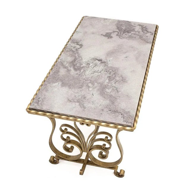 Coffee Table attributed to Raymond Subes, 1950s For Sale - Image 3 of 9