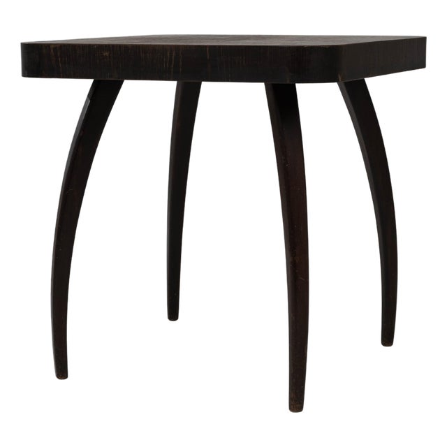1960s Czech Black Patinated Spider Table By J. Halabala For Sale