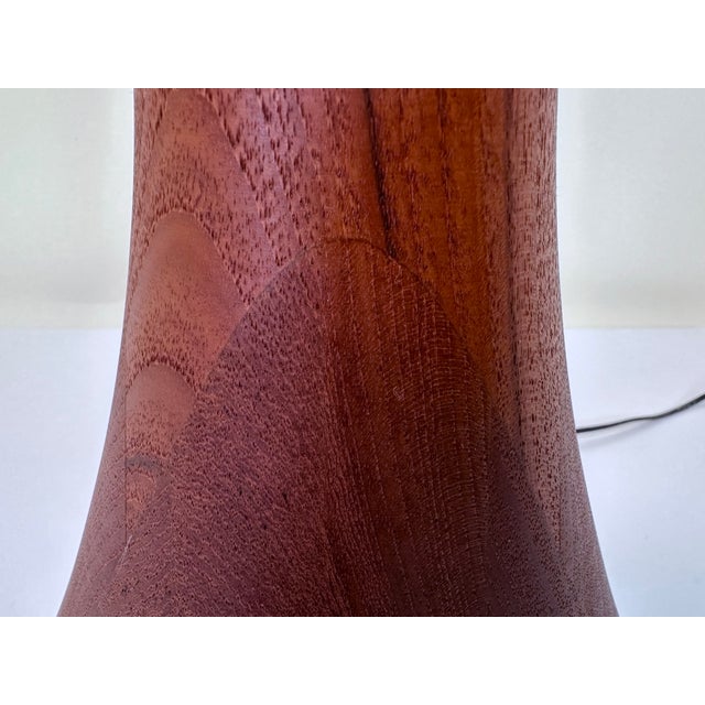 Modern Large Sculptural Height-Adjustable Floor Lamp in Teak from Domus, Germany, 1970s For Sale - Image 3 of 18