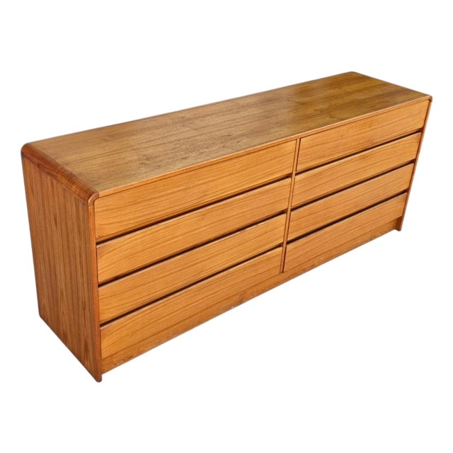 Mid Century Danish Teak Lowboy Dresser by Arne Wahl Iversen for Vinde Mobelfabrik For Sale
