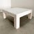 Vintage Square Postmodern Travertine Stone Parsons Coffee Table | 1980s Italian For Sale - Image 10 of 14