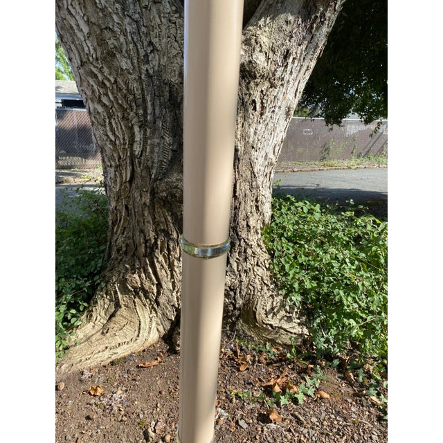 1980s Vintage 1980’s Torchiere Floor Brass and Lucite Lamp- Karl Springer Attributed For Sale - Image 5 of 11