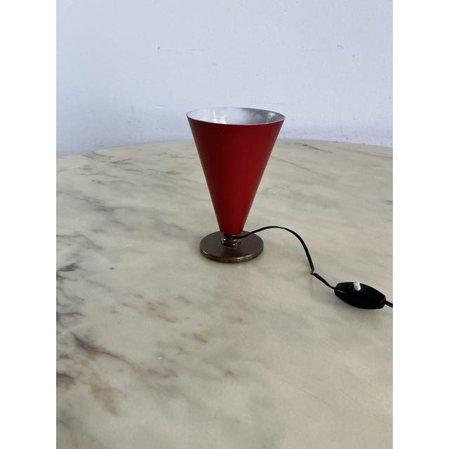 Metal Mid-Century Italian Table Lamp, 1950s For Sale - Image 7 of 9