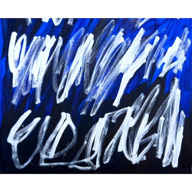 19.6" X 25.5" - Set of 6 'Writings' Cy Twombly Inspired Abstract Original Art Installation For Sale - Image 9 of 13
