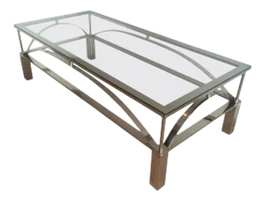 Design Chrome Coffee Table, circa 1960