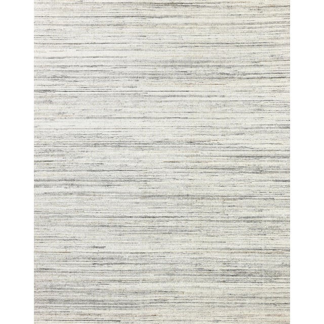 Textile Exquisite Rugs Carmen Handmade PET Yarn Ivory/Gray Rug-6'X9' For Sale - Image 7 of 7