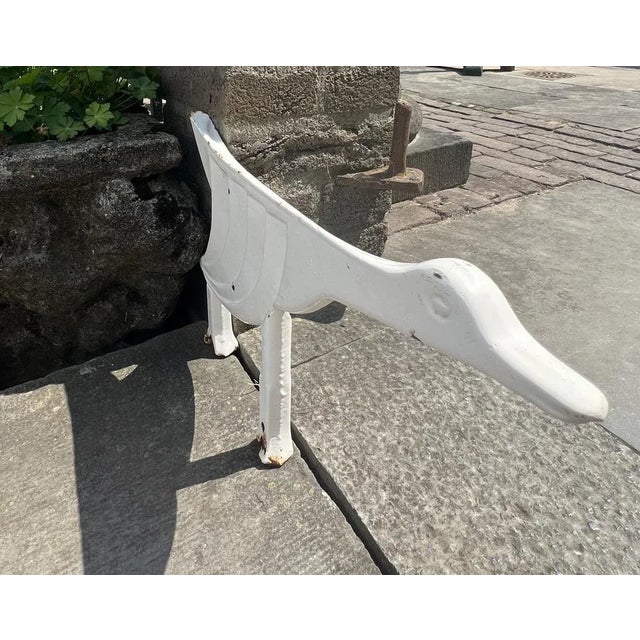 Art Deco Goose-Shaped Boot Scraper in Enameled Cast Iron, 1930s For Sale - Image 11 of 13