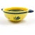 Vintage Henriot Quimper handled bowl in classic Soleil Yellow pattern with Breton Woman & floral motif. Signed on reverse:...