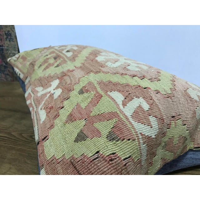 Vintage Traditional Turkish Kilim Pillow Cover For Sale - Image 4 of 6