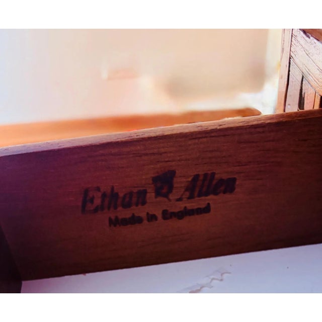 Vintage Traditional Ethan Allen Secretary Desk/Bookcase For Sale In Chicago - Image 6 of 11