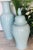 Mid 20th Century Vintage Extra Large Chinese Celadon Crackle-Glazed Altar Vase With Flaring Neck and Matching Ginger Jar- 2 Pieces For Sale - Image 5 of 12