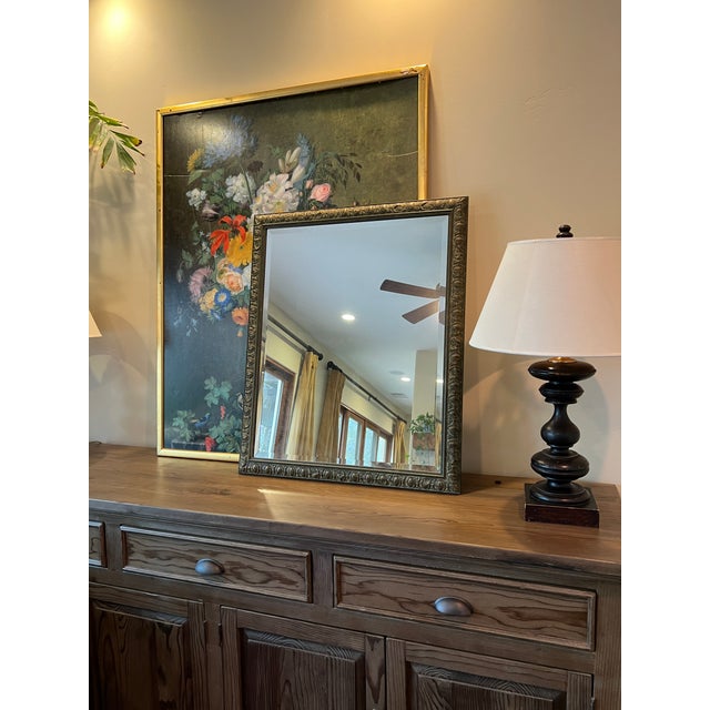 2010s Hand Crafted Italian Wood Mirror For Sale - Image 5 of 15