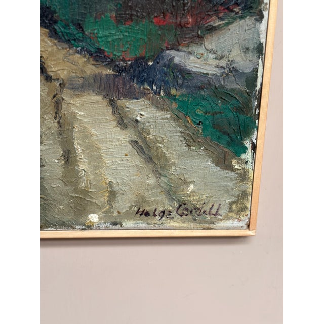 Helge Cardell, Scandinavian Landscape, 1950s, Oil on Panel, Framed For Sale - Image 12 of 18