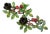 Vintage Italian Hand Painted Tole Strawberry Candle Holders / Botanical Floral Candlesticks, a Pair For Sale