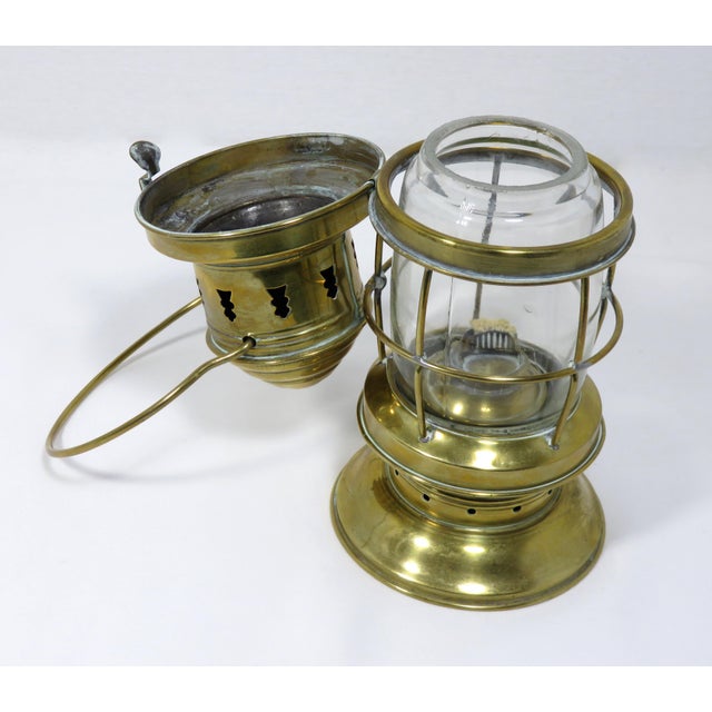 Antique Nautical Solid Brass Ships Oil Lantern Chairish