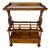 Victorian Walnut Canterbury Magazine Rack with Tray Top, 1930 For Sale