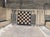Handmade Reversible Cotton Vegetable Dyed Cream, Brown and Blue Checker Board Area Rug-6'x9' For Sale - Image 6 of 12