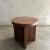 Wood Custom Made Reclaimed Elm Wood Side Table With X Base For Sale - Image 7 of 12