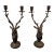 1980s Rustic Alpine Stag Candleholders- Set of 2 For Sale