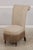 Pair of Design Master High Back Upholstered Slipper Chairs For Sale - Image 4 of 18