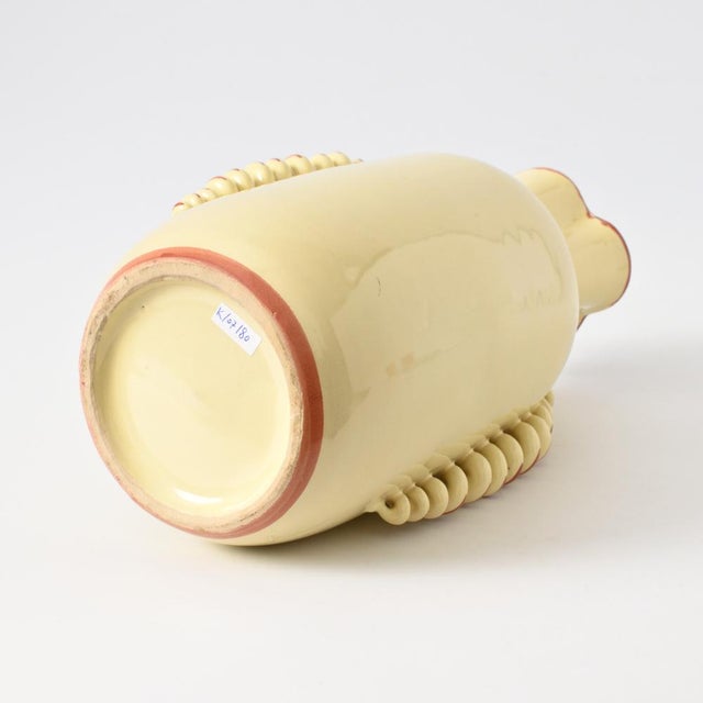 Brown Belgian Art Deco Ceramic Vase, 1930s For Sale - Image 8 of 11