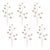 Rustic GlitteredSilver Pinecone Spray (Set of 6) For Sale - Image 3 of 3