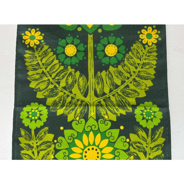 Mid-Century Modern Swedish Linen Wall Tapestry from Ulla Scheuer, 1960s For Sale - Image 17 of 18
