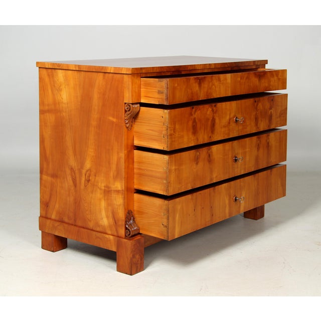 Large Biedermeier Chest of Drawers, 1845 For Sale - Image 6 of 16
