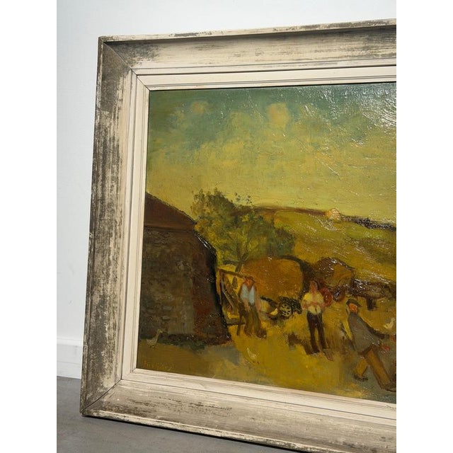 Rustic Piet Gilles, Louvain, Harvest Landscape For Sale - Image 3 of 7