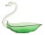 Vintage Mid-Century Modern Glass Sculptural Swan Dish For Sale