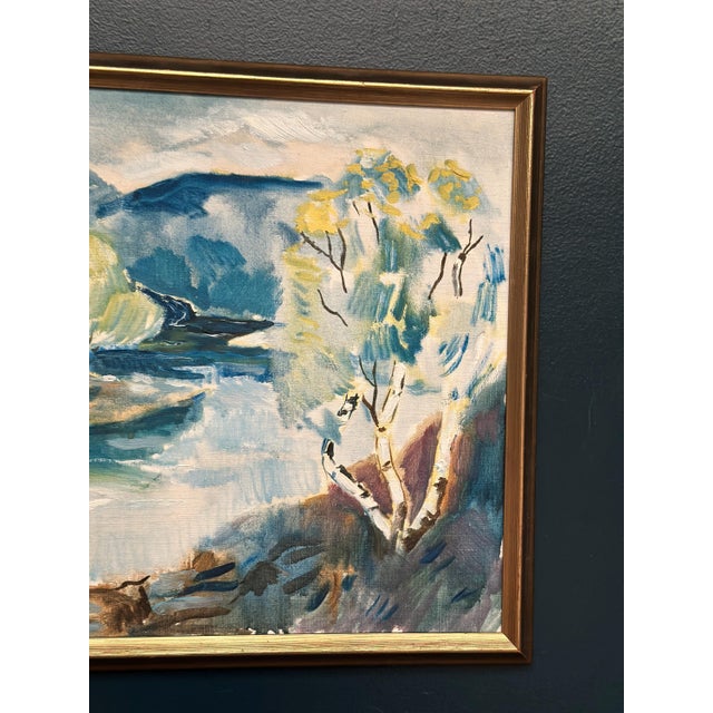1980s Liljedahl, River, 1986, Oil on Canvas For Sale - Image 5 of 18