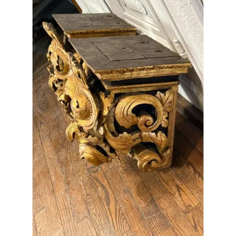 Pair of Antique Architectural Brackets With Scrolls For Sale In San Francisco - Image 6 of 7