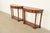 French Maitland Smith Style French Empire Burl Wood and Gold Gilt Demilune Console Tables, Pair For Sale - Image 3 of 12