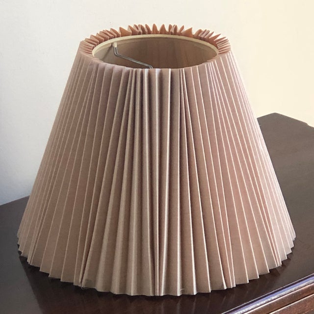 Small Mid20th Century Inverted Knife Pleated Lamp Shade Chairish