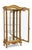 display cabinet showcase in gold leaf with three glass shelves and the back is mirrored. Dimensions Width of 32” × 17”...