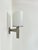 Model 1141 Double Wall Light in Metal and Opaline Glass from Perzel, France, 1960 For Sale - Image 9 of 11