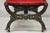 Wood Antique Victorian Aesthetic Movement Ebonized Curule Throne Arm Chair With Lions For Sale - Image 7 of 13