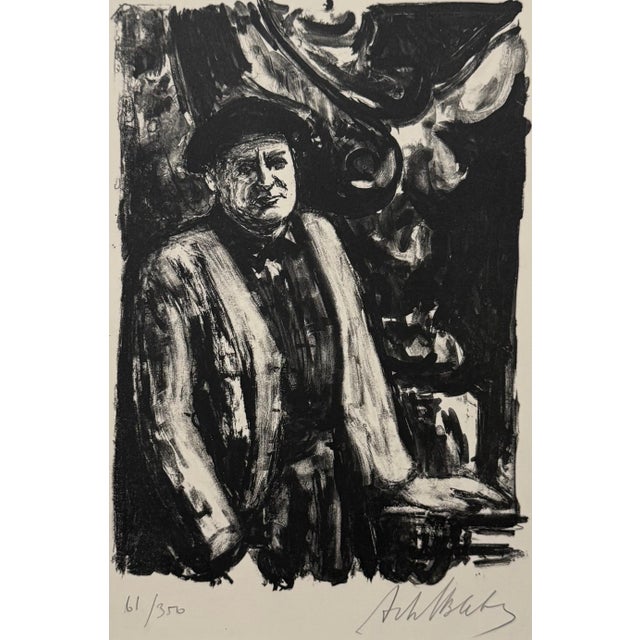 Arbit Blatas, Lithuanian French Artist Arbit Blatas Lithograph Jacques Lipchitz Ecole D'Paris, 1962 For Sale - Image 4 of 6