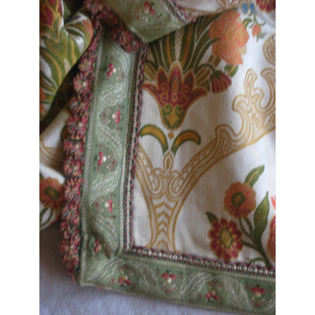 Large Pair of Art Nouveau Style Vintage Curtains For Sale - Image 11 of 14