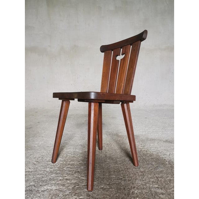 Dining Chairs in Oregon Pine by Göran Malmvall for Karl Andersson & Söner, Sweden, 1940s, Set of 6 For Sale - Image 6 of 11