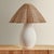 2020s Mitzi Deanne 17.5 in. 1 Light Table Lamp in Aged Brass and Ceramic Creamy Oat Finish For Sale - Image 5 of 7