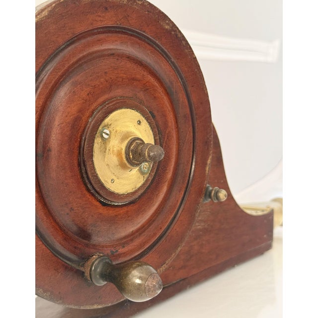 Early 19th Century Georgian Era Mechanical Fire Bellows of Brass and Mahogany From England For Sale - Image 11 of 15