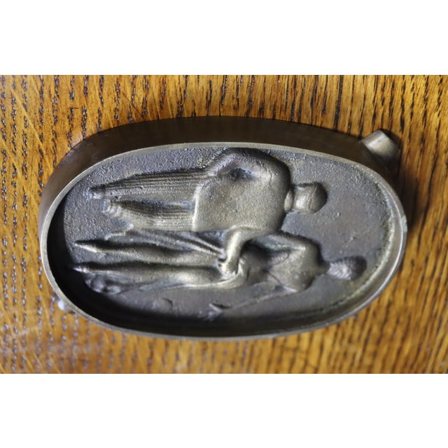 Art Deco Art Deco Brass Figural Ashtray, Risqué Couple, 1920s–1930s For Sale - Image 3 of 9