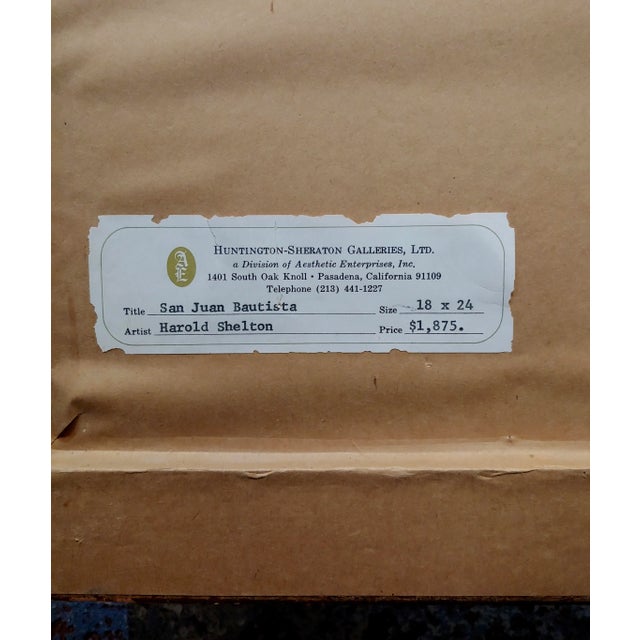 Harold Shelton -Abandon Barn in a California Farm Landscape -Oil Painting For Sale - Image 10 of 11