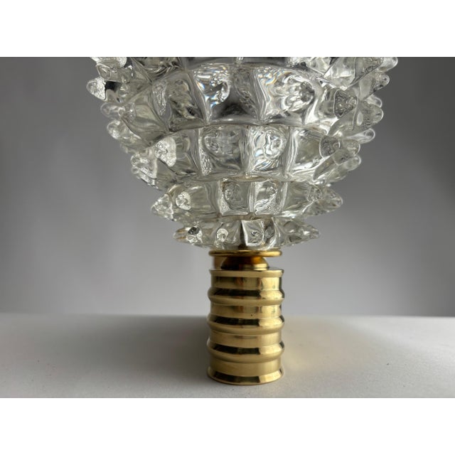 Gold Rostrato Wall Lights in Blown Glass and Brass by Barovier & Toso, Italy, 1990s, Set of 6 For Sale - Image 8 of 10